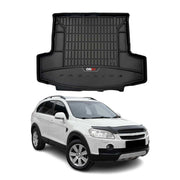 Tapis de Coffre pour Chevrolet Captiva 2006-2018 TPE Noir