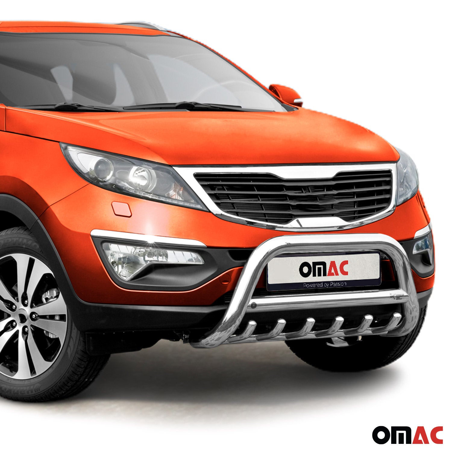 Pare-Buffle Avant Pour Kia Sportage 2010-2014 en Acier Inox Argent