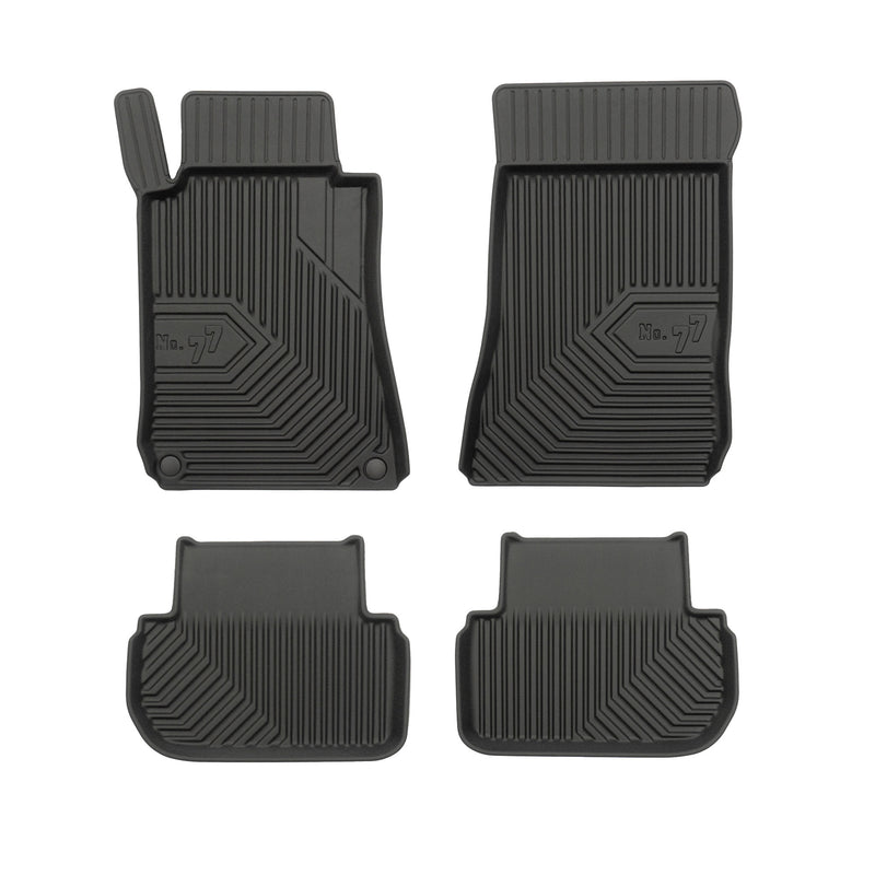 Tapis de Sol de Voiture pour Mercedes-Benz CLK C209 2002-2009 TPE Noir 4Pcs