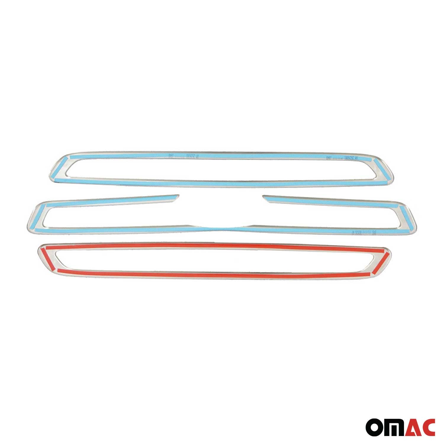 Moulure de Grille de Calandre pour Ford Transit 2014-2018 Chromé 3Pcs