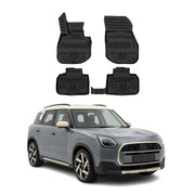Tapis de sol pour MINI Countryman U25 2024-2027 EV/SE Noir 3D en TPE 4Pcs