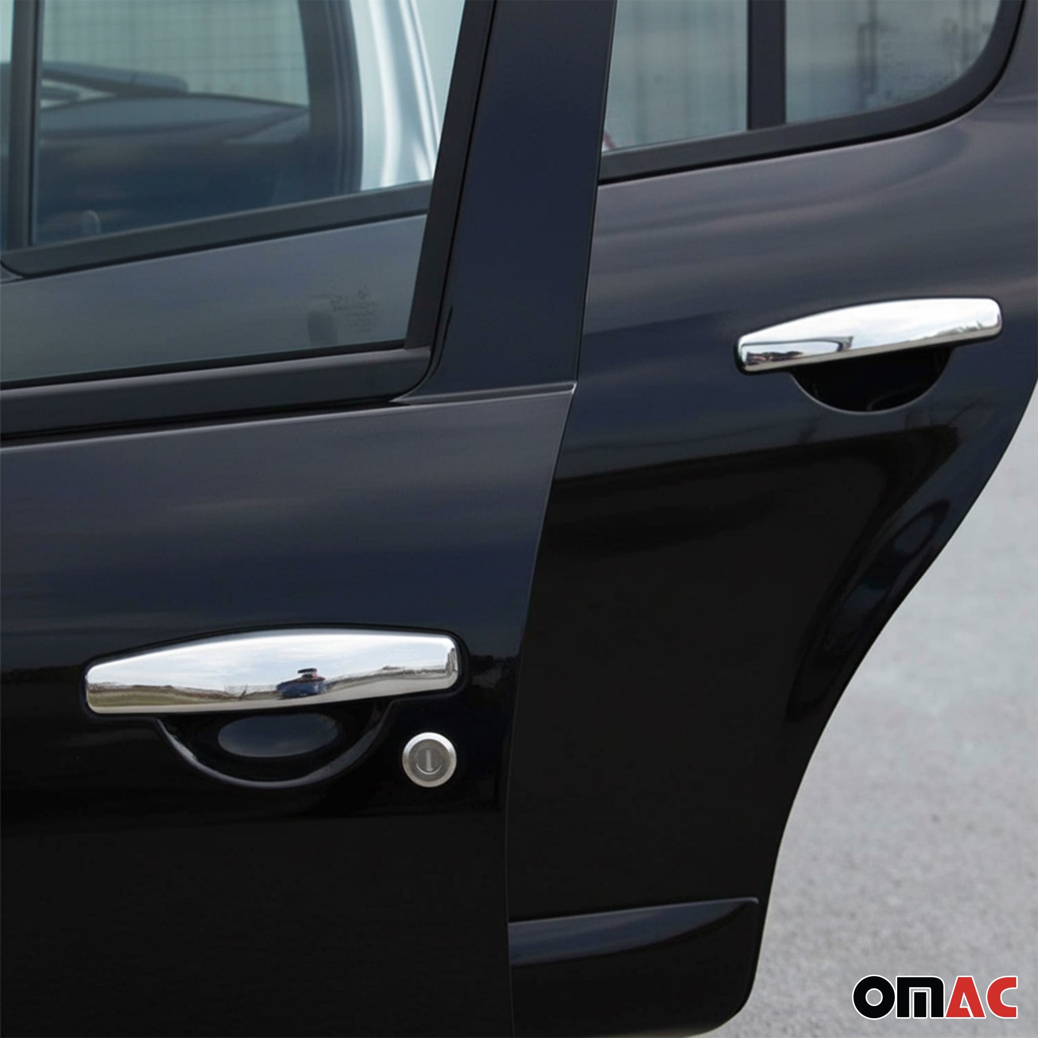 Couverture de poignée de porte pour Dacia Sandero 2008-2012 en Acier Inox 4Pcs