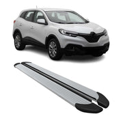 Marchepieds Latéraux pour Renault Kadjar 2015-2022 Aluminium Argent 2Pcs