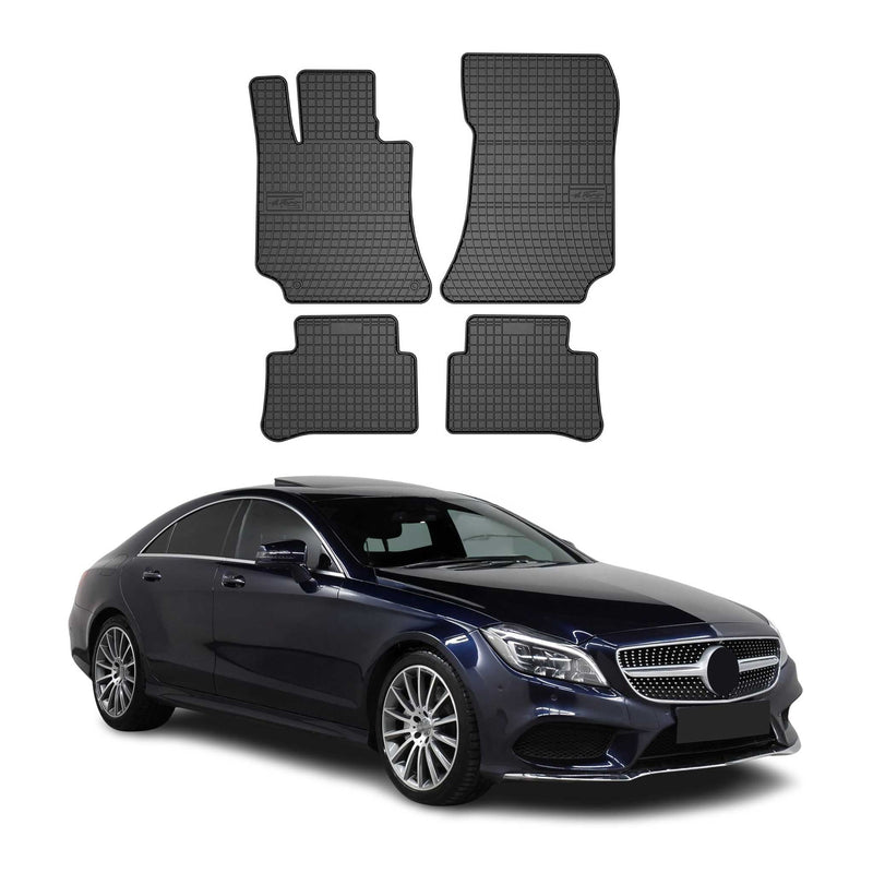 Tapis de Sol pour Mercedes CLS C218 2010-2017 OMAC Noir Caoutchouc
