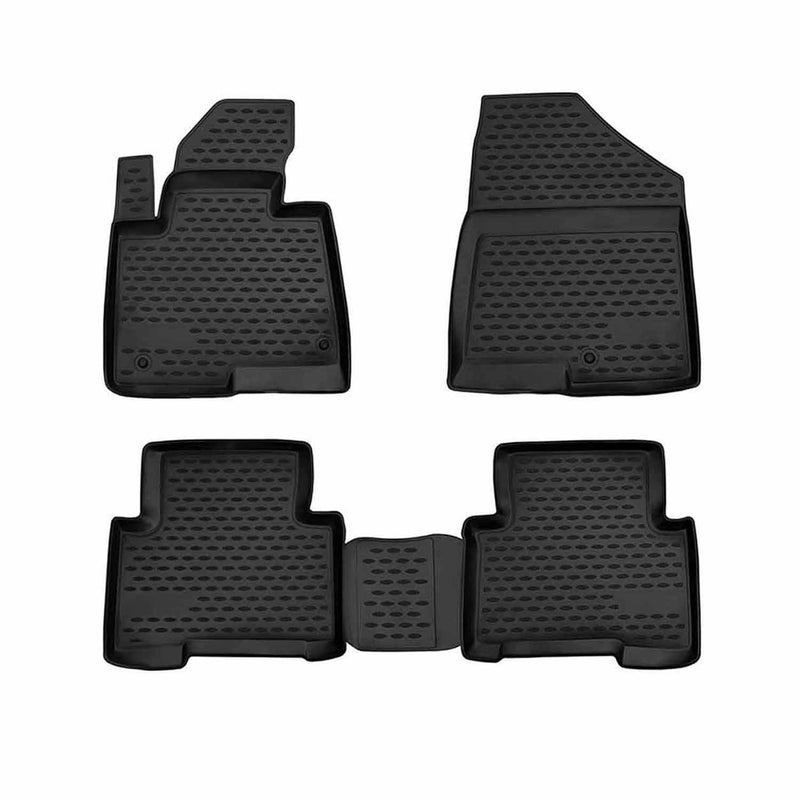 OMAC Tapis de sol pour Hyundai i30 2012-2016 sur mesure en caoutchouc Noir