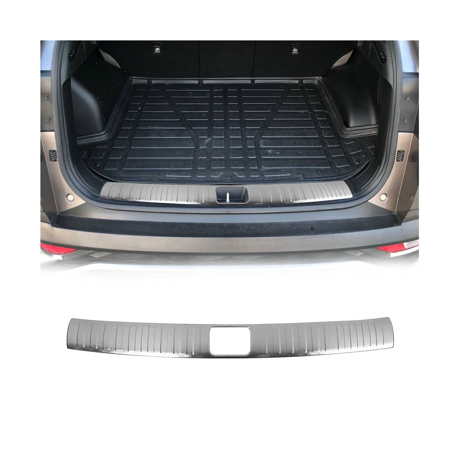 Protection Seuil de Coffre Pour Hyundai Tucson 2015-2018 Acier Brossé