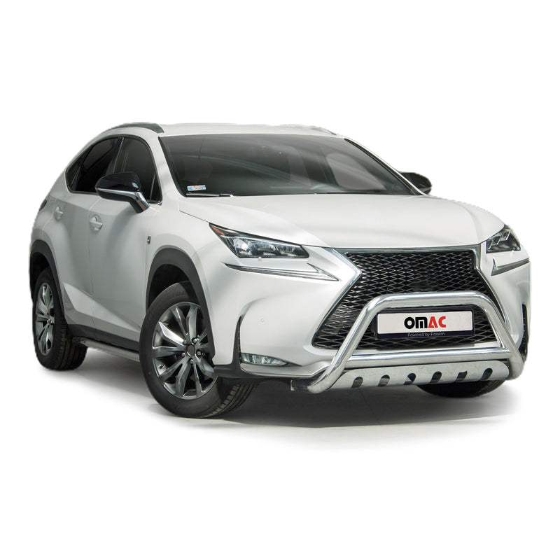 Pare-Buffle Avant Pour Lexus NX 2014-2018 en Acier Inoxydable Argent