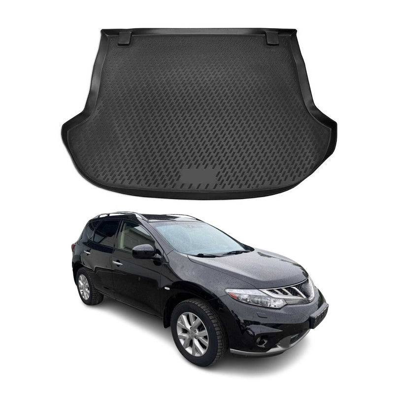 Tapis de Coffre pour Nissan Murano 2009-2014 en caoutchouc TPE 3D Noir 1Pcs