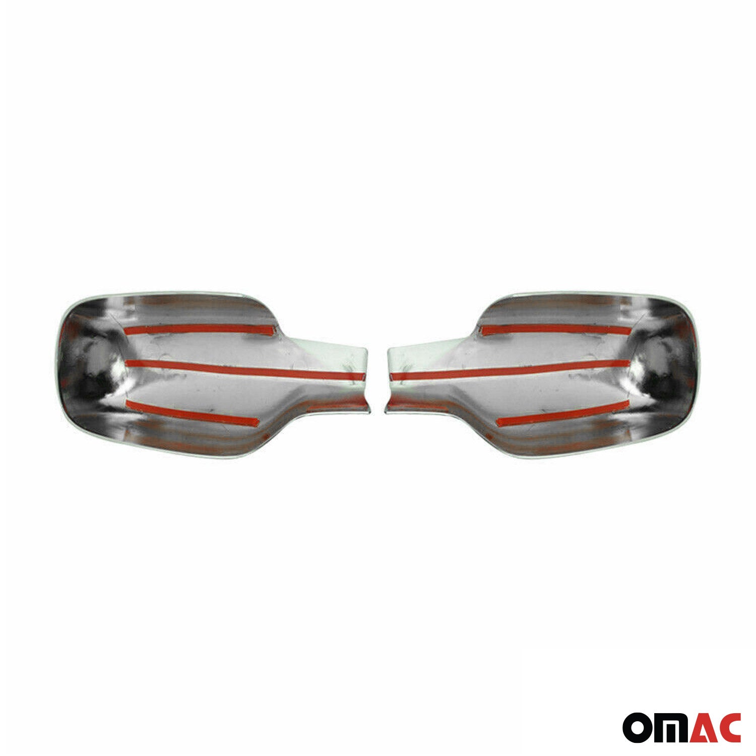 Coques de Rétroviseurs pour Renault Clio 2005-2013 en Acier Chromé Argent