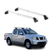 Barres de toit pour Nissan Navara 2004-2023 4P Gris Argenté 2 pièces ABE