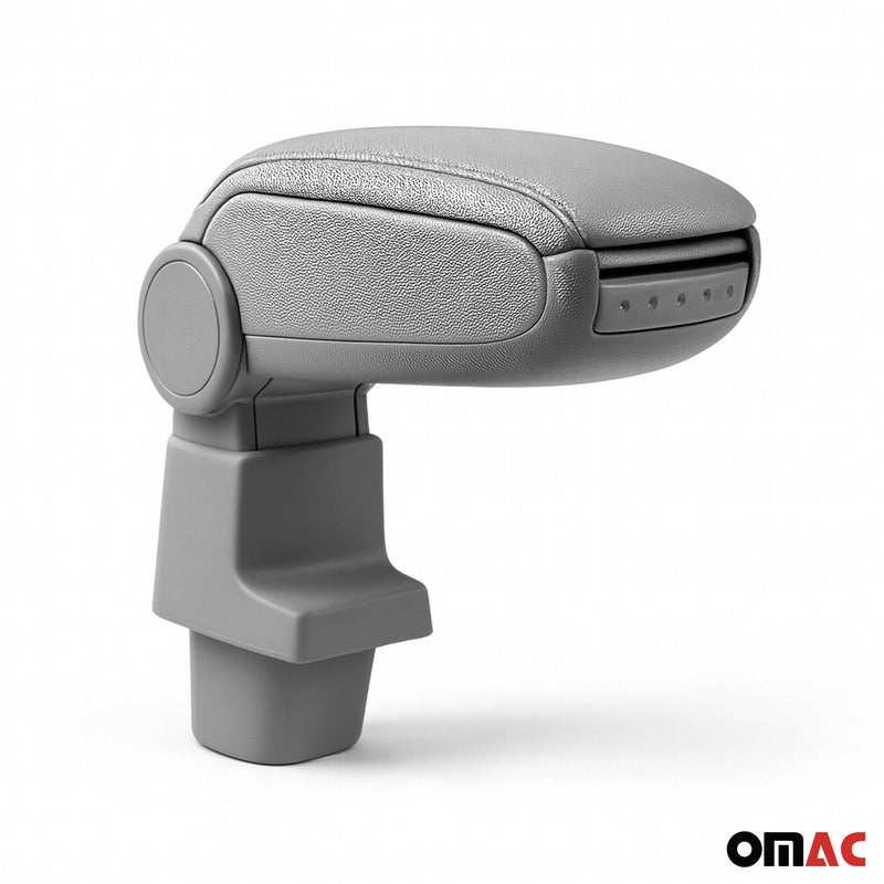 Accoudoir central pour Dacia Duster 2010-2017 Vinyl Abs Gris Simili-cuir