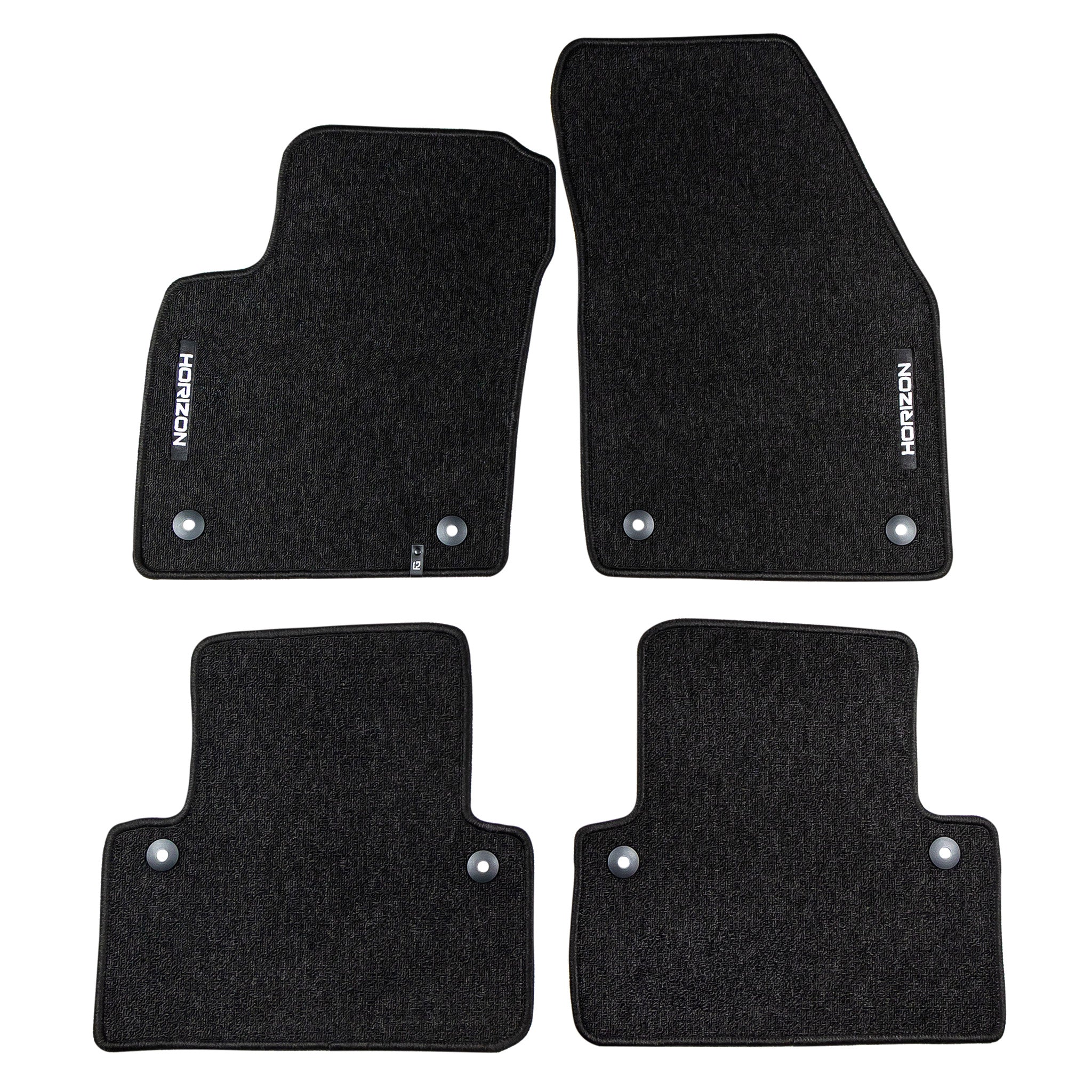 Tapis de Sol de Voiture pour Volvo V50 2004-2012 Velours solide et durable 4Pcs