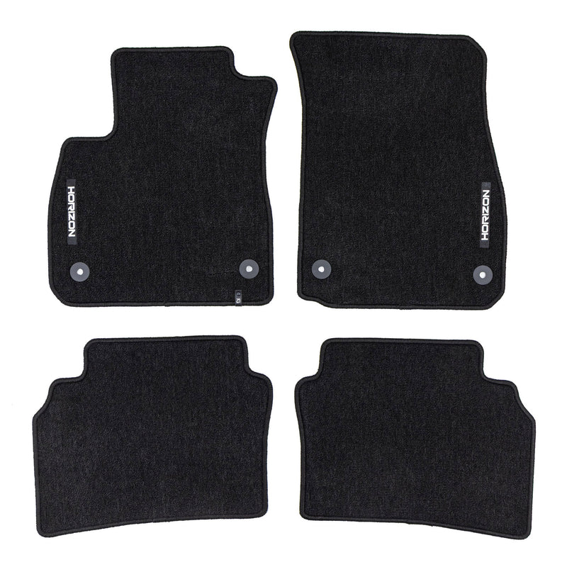 Tapis de Sol de Voiture pour Opel Insignia B 2017-2022 Velours Durable Noir 4Pcs