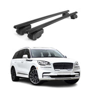 Barres de toit Transversales pour Lincoln Aviator 2019-2023 Aluminium Noir