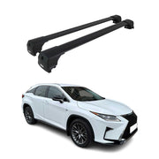 Barres De Toit Transversales pour Lexus RX IV 2016-2022 SUV Alu Noir ABE