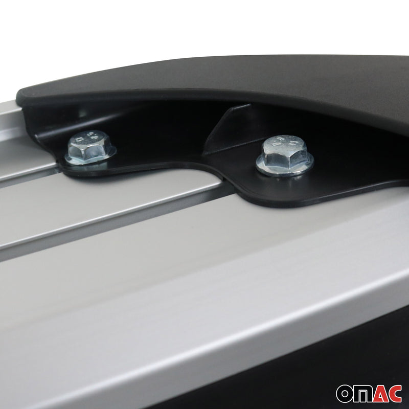 Marchepieds Latéraux pédale pour Ford Kuga 2019-2025 Aluminium Gris 2Pcs