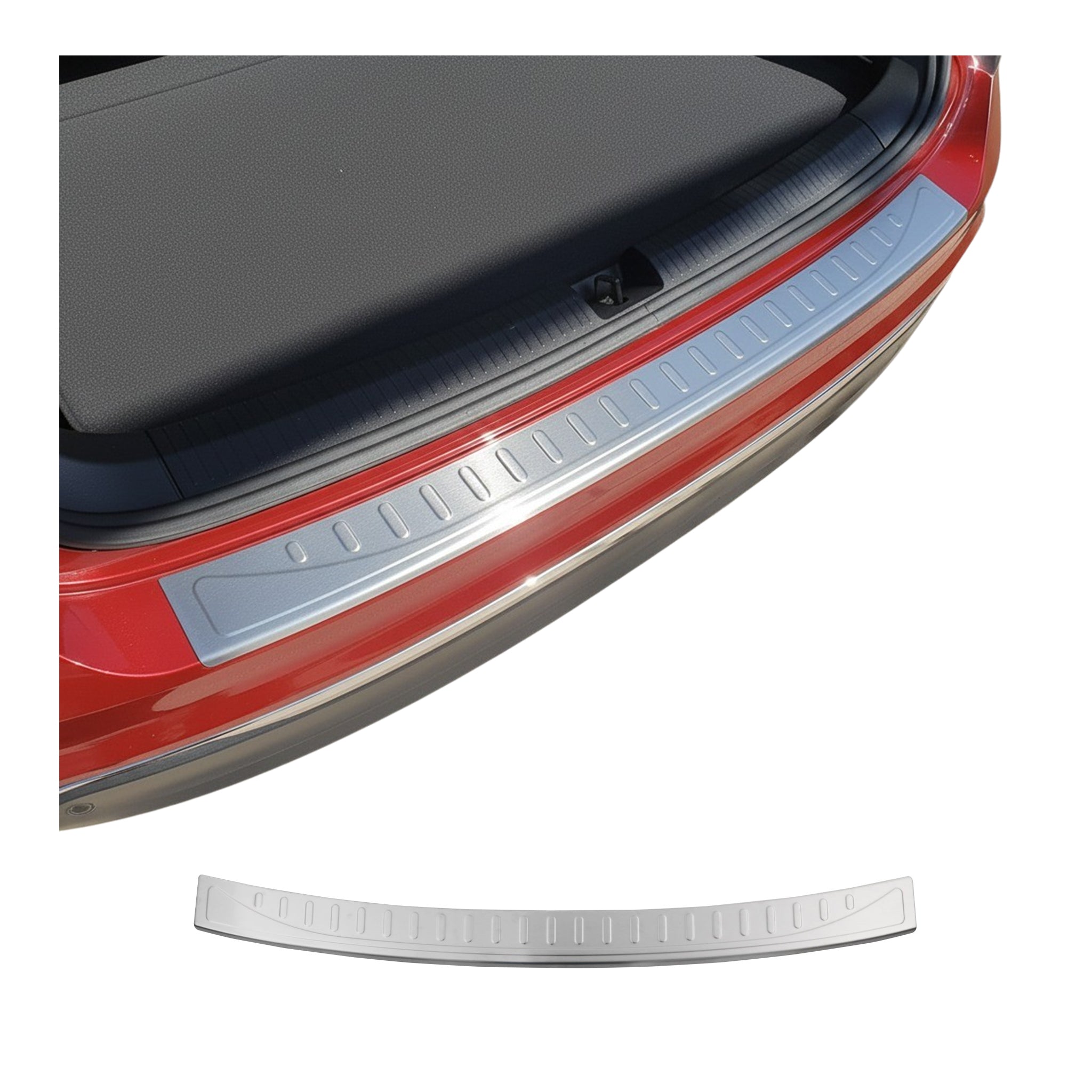 Protection Seuil de Pare-chocs pour VW Tiguan II / Allspace 2016-2024 en Inoxy