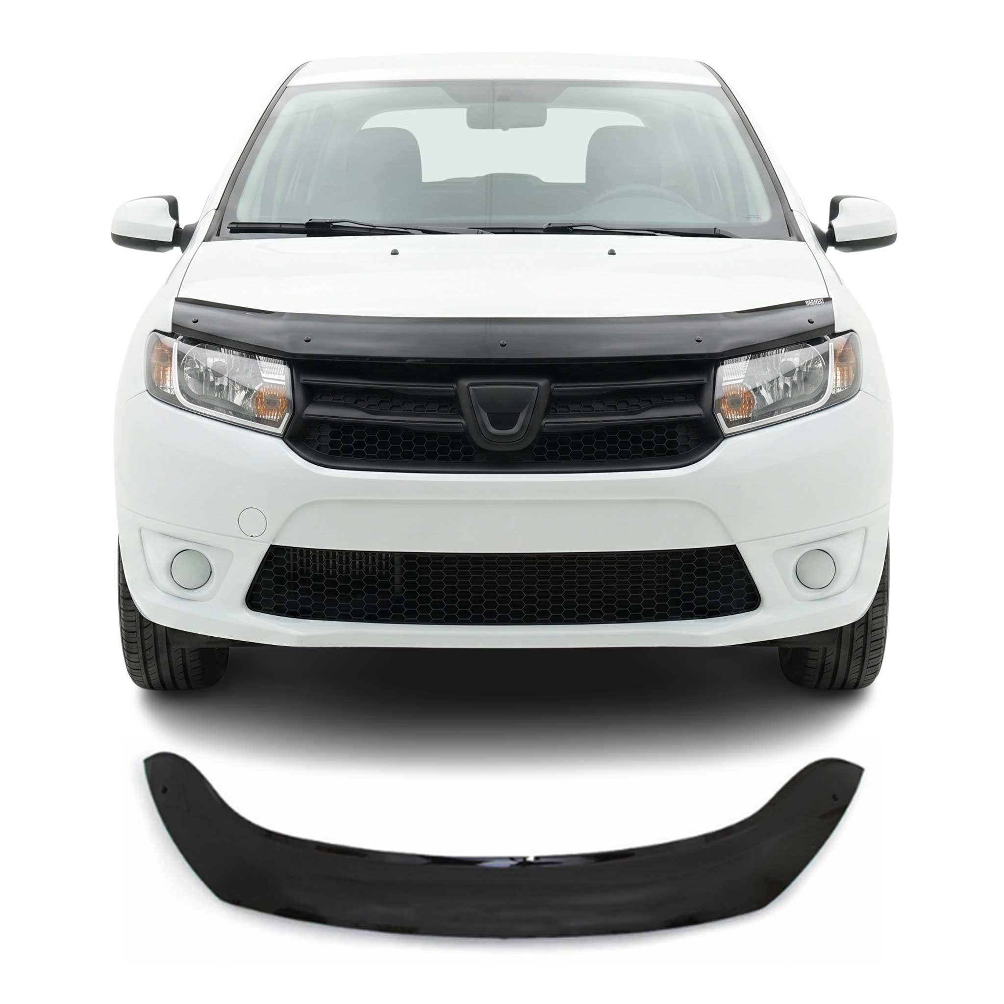 Deflecteurs d'air capot de voiture pour Dacia Lodgy 2012-2021 Acrylique Noir