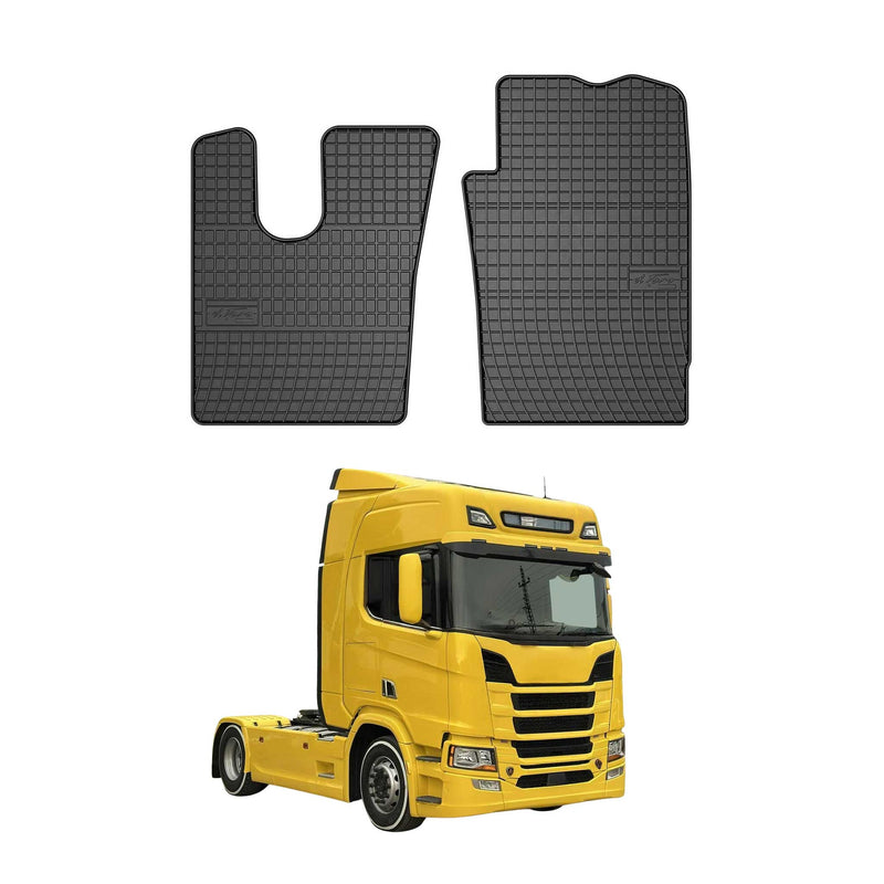 Tapis de Sol pour Scania RIS 2016-2020 Caoutchouc Noir