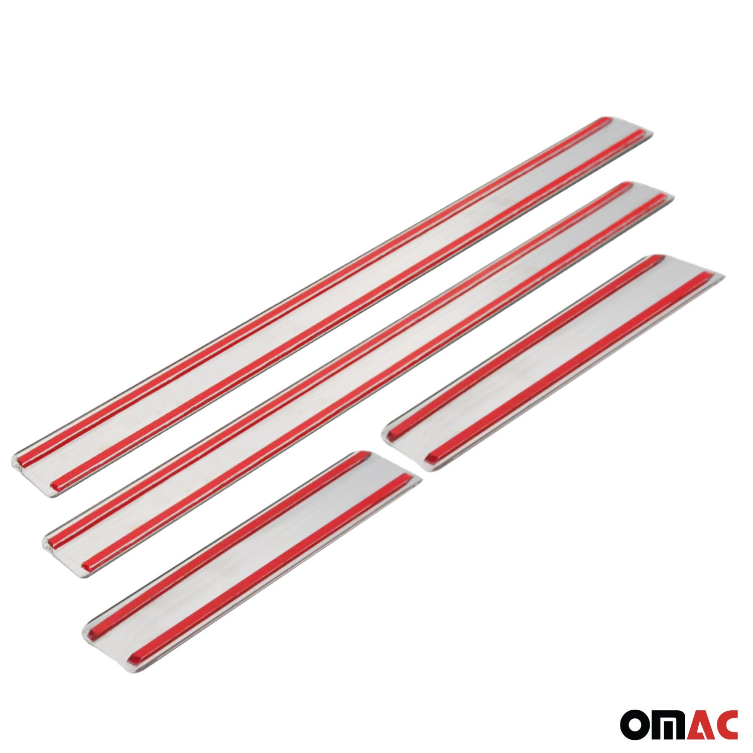 Couverture de Seuil de porte pour Renault Megane 2016-2022 acier inox chromé 4x