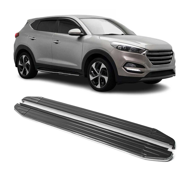 Marchepieds Latéraux pour Hyundai Tucson 2015-2020 ABE Alu