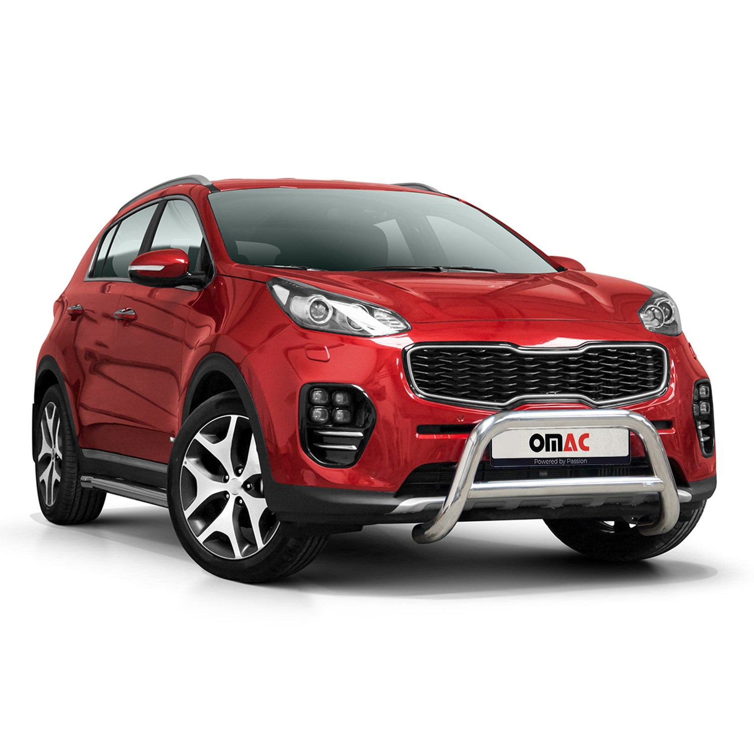 Pare-Buffle Avant Pour Kia Sportage 2016-2021 Acier Inoxydable Argent
