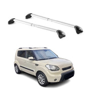Barres de toit transversales pour Kia Soul AM 2008-2013 5P Gris Argenté 2x ABE