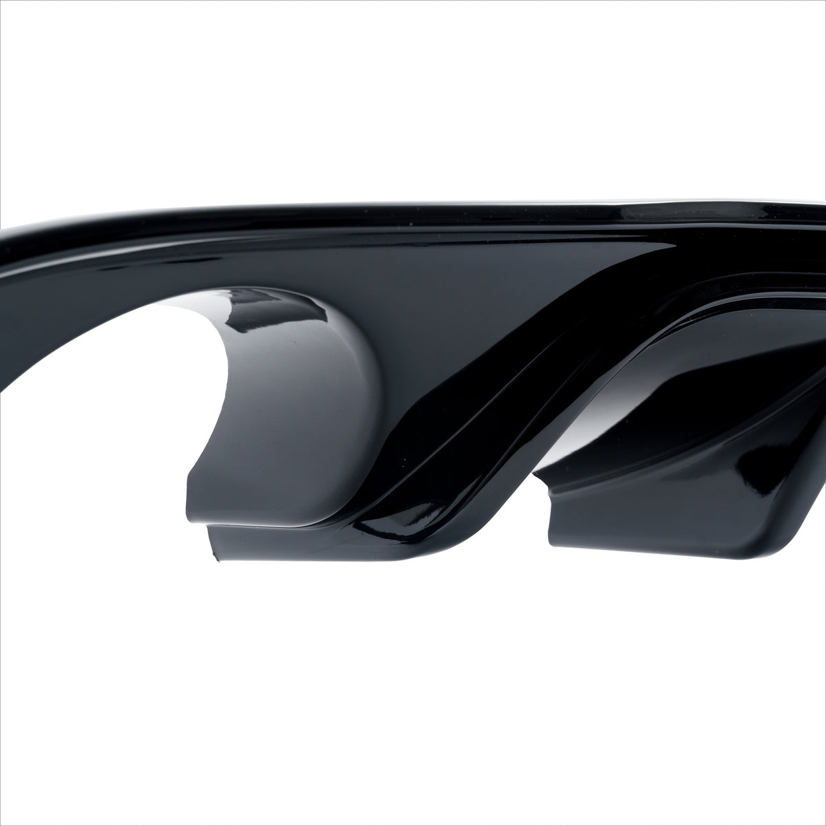 JOM Insert de Pare-choc Arrière pour VW Golf 7 Facelift 2017-2019 Noir Brillant 1-Rohr li/re