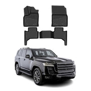 OMAC Tapis de sol pour Toyota Land Cruiser J300 2022-2026 caoutchouc Noir 4Pcs