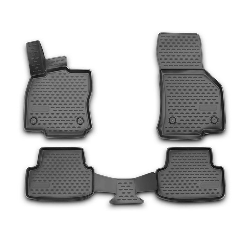 Tapis de Sol pour Seat Leon 2012-2020 Caoutchouc TPE Noir