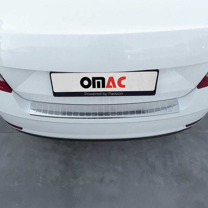 Protection Seuil de Pare-chocs Pour Skoda Fabia Break 2015-2021 Acier Brillant