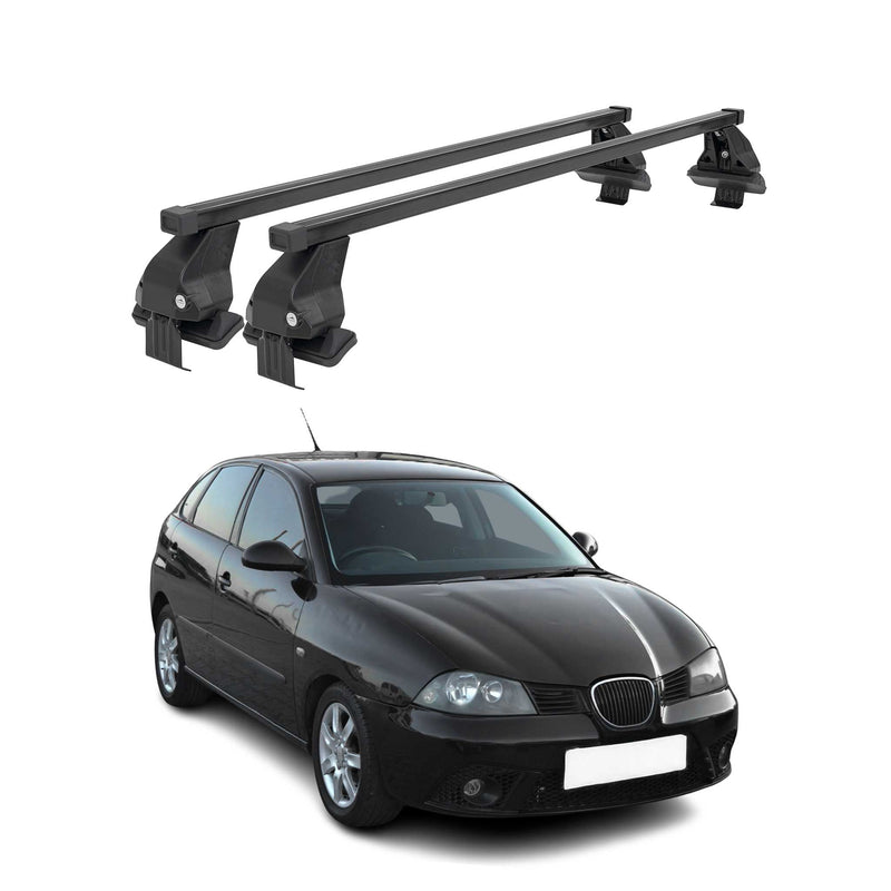 Barres Transversales Menabo pour Seat Ibiza III 2002-2009 Noir