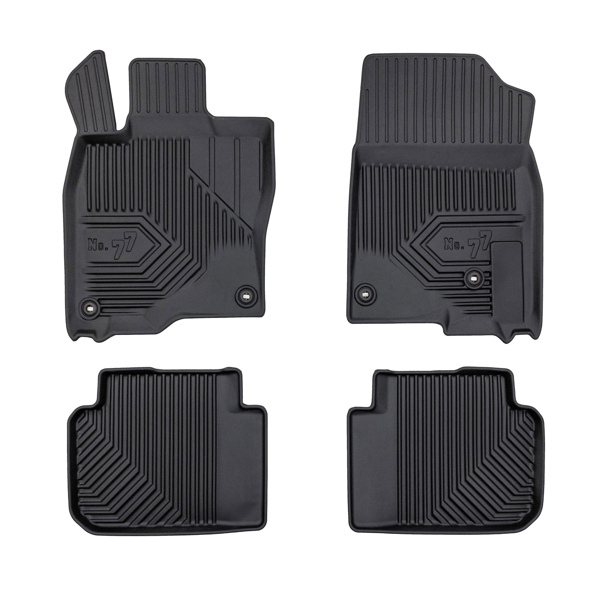 Tapis de Sol de Voiture pour Honda Civic XI 2022-2026 TPE Imperméable Noir 3Pcs