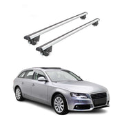Barres de toit transversales pour Audi A4 Avant 2008-2015 2 pcs en Alu gris TÜV ABE