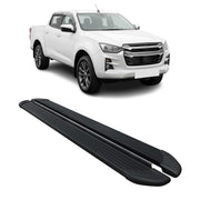 2019-2026 Isuzu D-max III Marchepieds Latéraux pédale Aluminium Noir 2Pcs