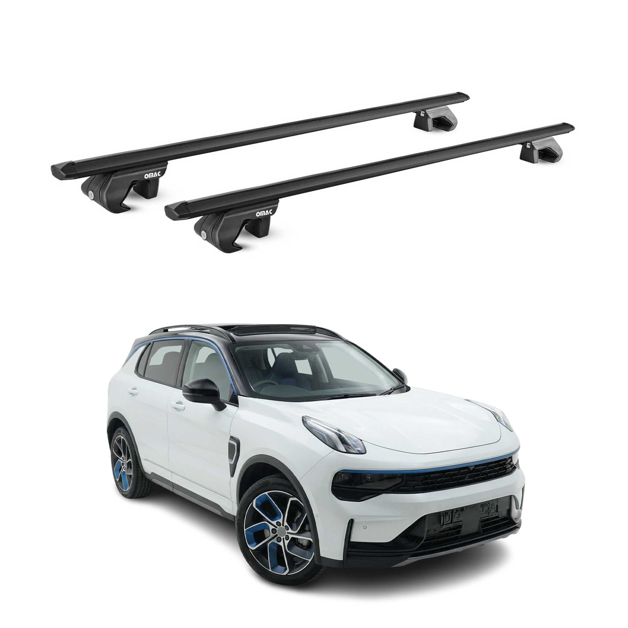 Barres de toit transversales pour Linky & Co 01 2021-2026 Facelift Alu Noir ABE