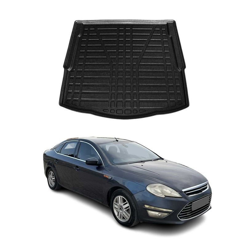 Tapis de Coffre pour Ford Mondeo mk4 Liftback 2007-14 TPE Noir