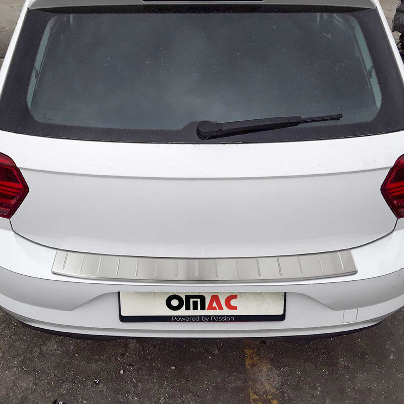 Protection Seuil de Pare-chocs Arriére Pour VW Polo 2017-2021 Acier Inox Brossé