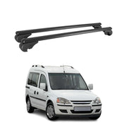 Barres de toit Transversales pour Opel Combo C 2001-2011 Aluminium Noir