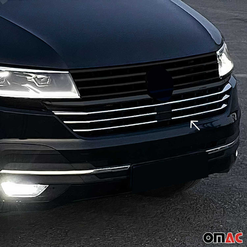 Moulure de Grille de Calandre pour VW T6.1 Transporter 2019-24 Highline inox 5x