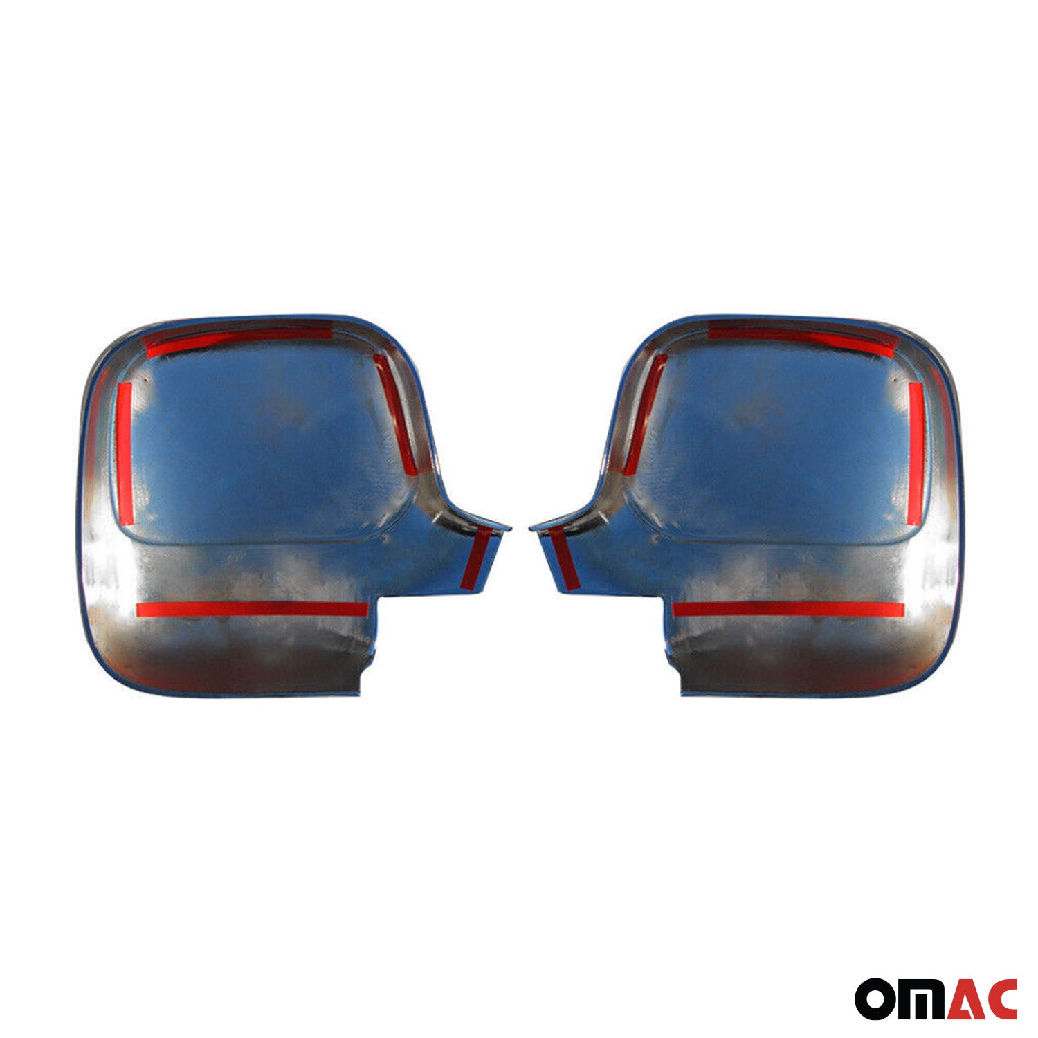 Coques de Rétroviseurs pour Citroen Berlingo II 2008-2012 Pre-FL en ABS Argent
