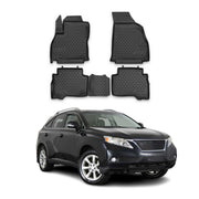 Tapis de sol pour Lexus RX III 2009-2012 Pre-FL en caoutchouc TPE 3D Noir 4Pcs