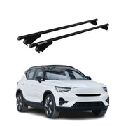 Tiger Barres de toit transversales pour Volvo EX40 2024-2026 Aluminium Noir 2x