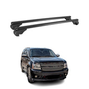 Barres de toit Transversales pour Chevrolet Tahoe 2000-2006 Aluminium Noir