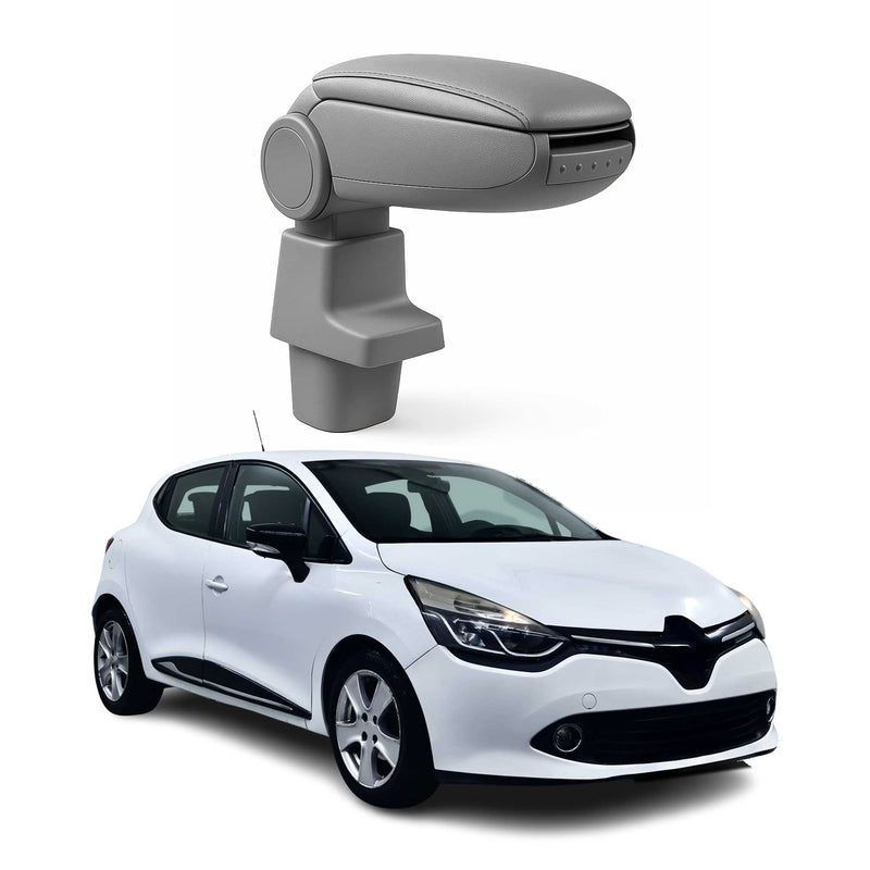 Accoudoir pour Renault Clio IV 2012-2020 Vinyl Abs Gris