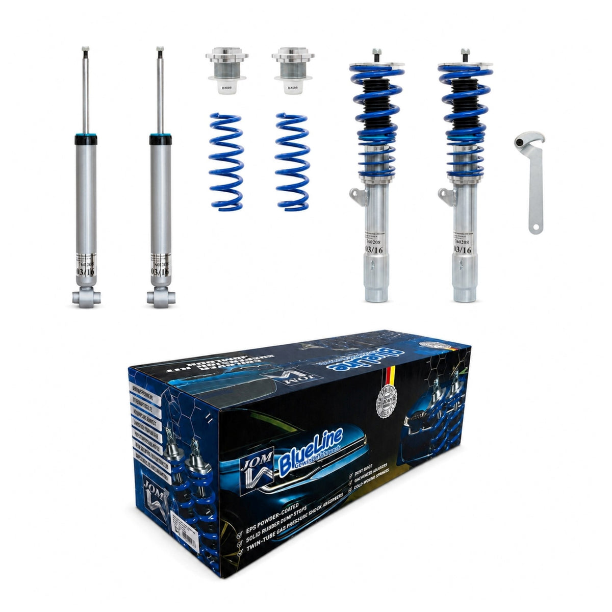JOM BlueLine Combinés Filetés pour BMW Série 3 F30/31 (316/318/320/328/330) 2012-