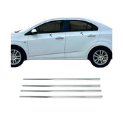 Garniture de Fenêtre pour Chevrolet Aveo Berline 2012-2021 Acier Inox 4Pcs