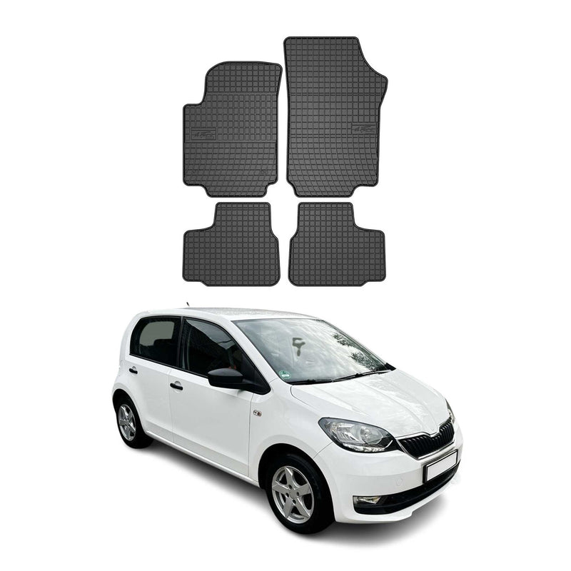 Tapis de Sol pour Skoda Citigo 2011-2020 OMAC Noir Caoutchouc