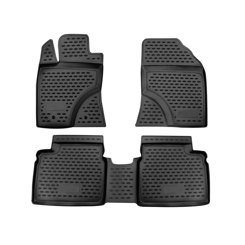 Tapis de sol pour Toyota Avensis 2009-2018 en caoutchouc TPE 3D Noir 4Pcs