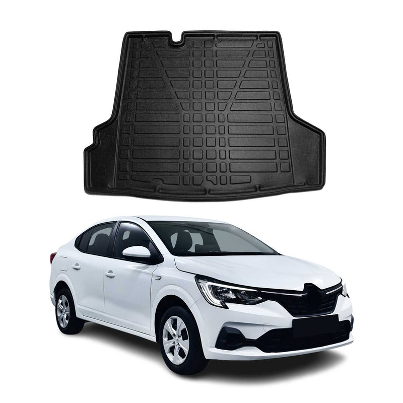 Tapis de Coffre pour Renault Taliant 2021-2022 Berline en TPE Noir